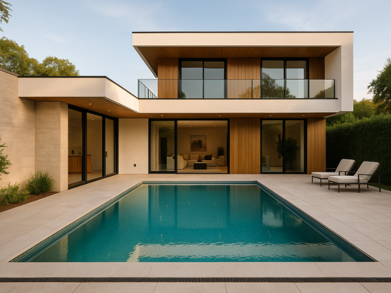 Modern residential swimming pool design and construction in Dhaka by Layout